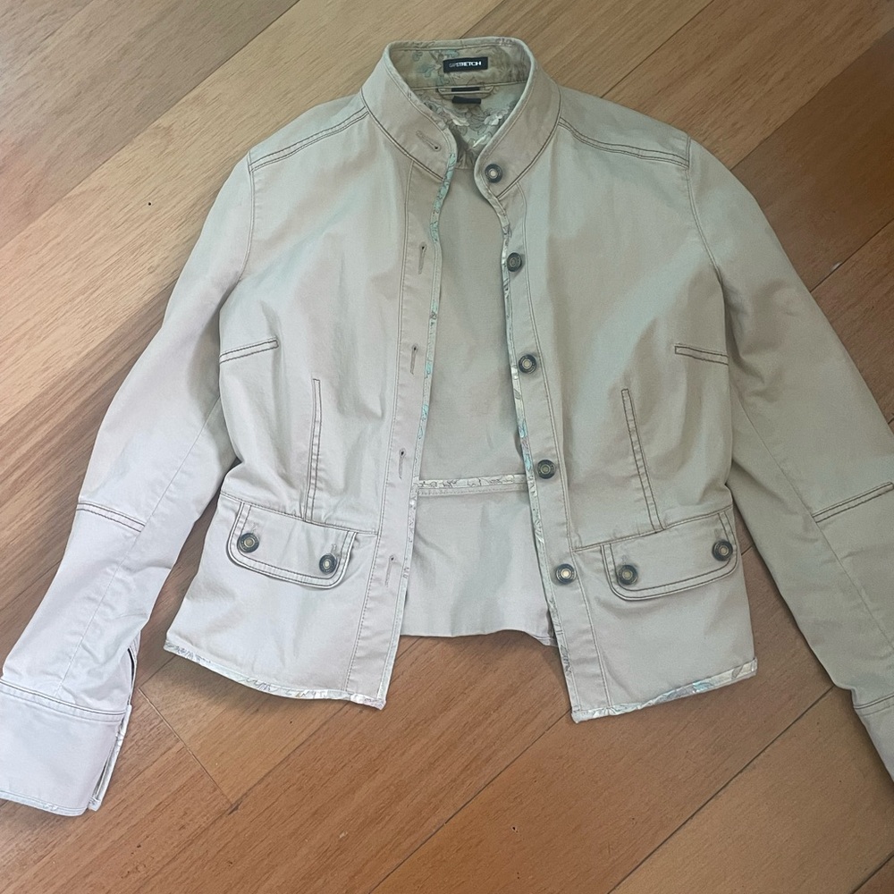 Cropped Trench Jacket Parka Gap Womens